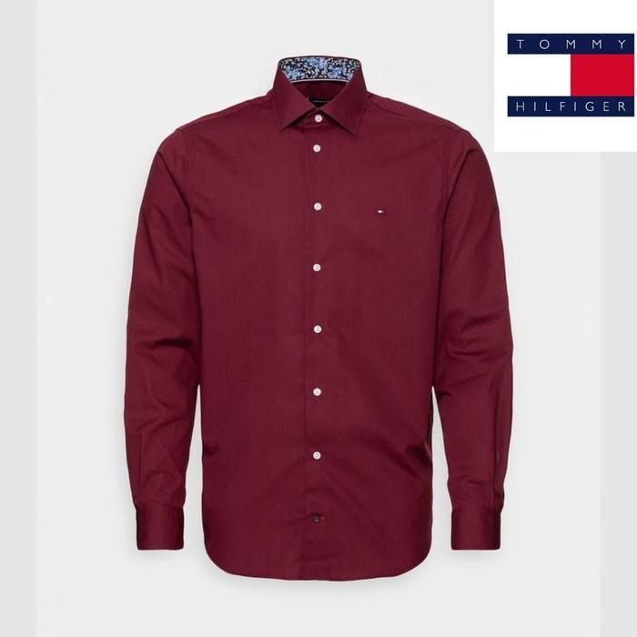 Kemeja Polos Panjang Premium Tommy Hilf // Kemeja Polos Panjang Casual Premium Pria Tommy Hilf