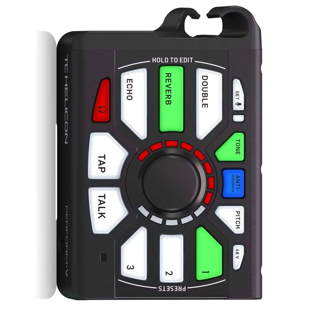 TC Helicon Perform-V Ultimate Mic Stand-Mount Vocal Processor for Quick and Easy Studio-Quality