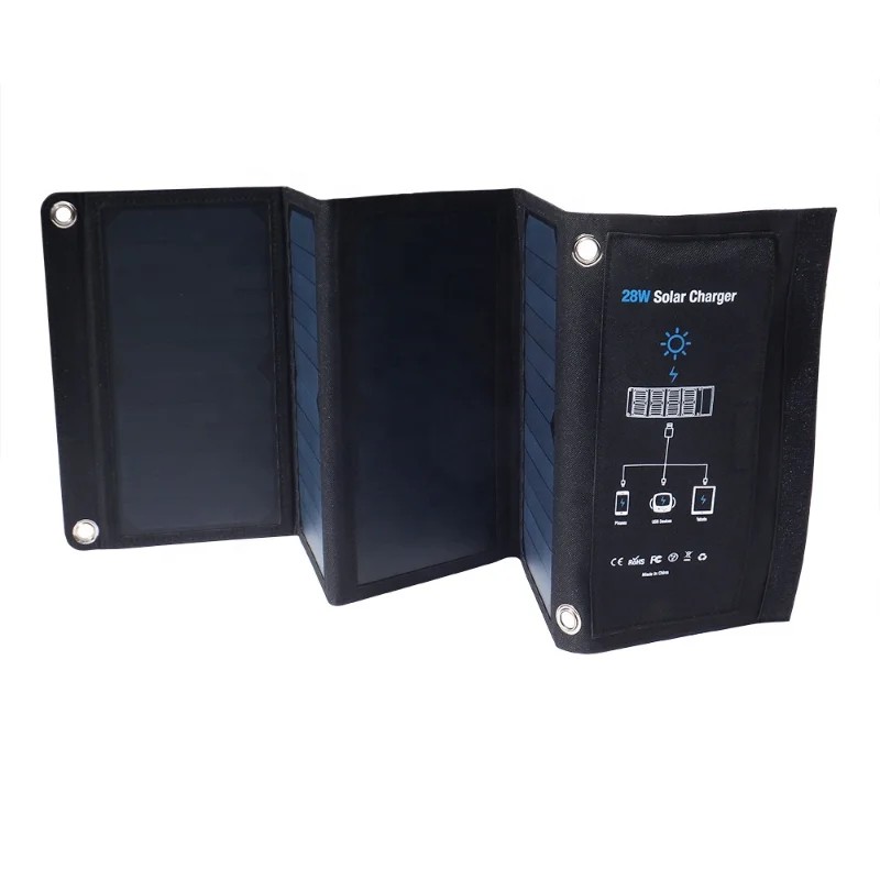sola-E Portable waterproof fabric fold waterproof ETFE sunpower solar panel 21w foldable solar