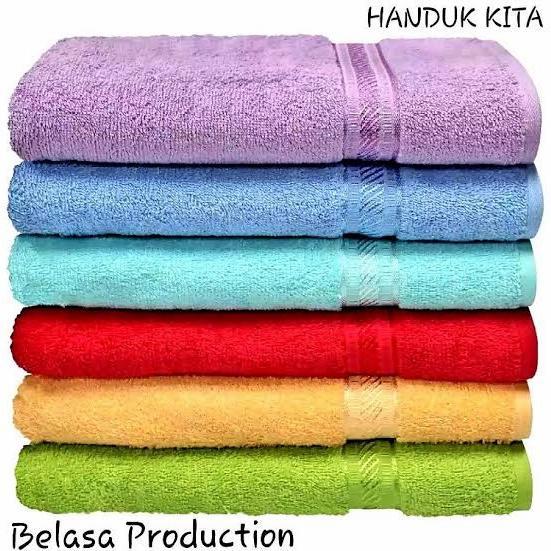 Grosir Handuk Merah Putih Besar 70 x 140 Terry Palmer - Handuk Dewasa