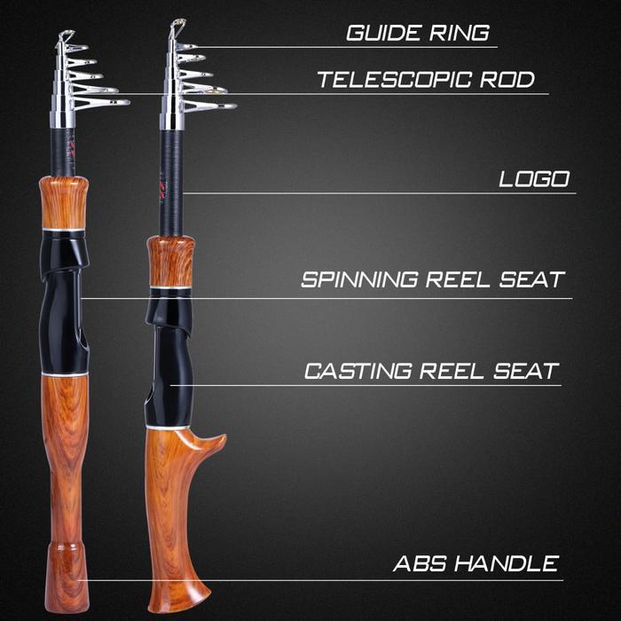Ready - Sougayilang Stok Lokal Joran Pancing Tongkat Pancing Berputar/Casting Joran Teleskopik