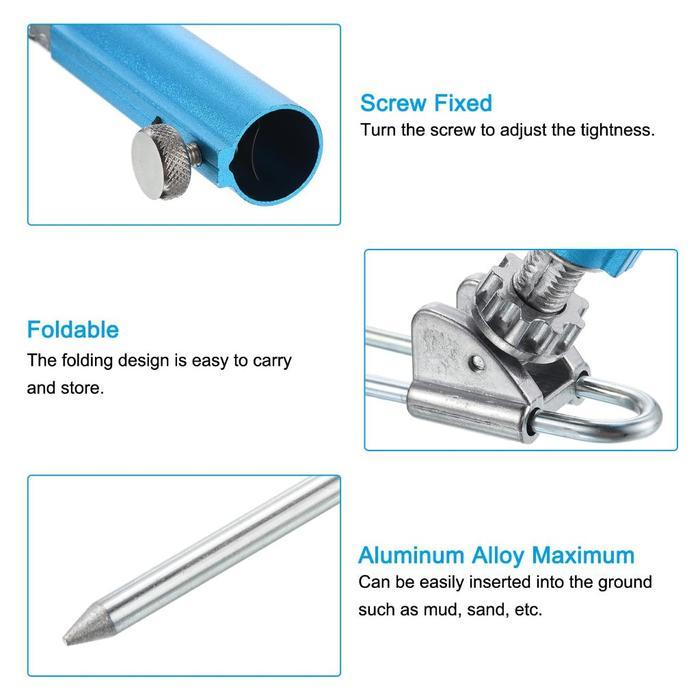 Ready - Stainless Steel Penyangga Pancing Berdiri/Jagrak Penyangga Joran/Jagrak Tancab -Gratisongkir
