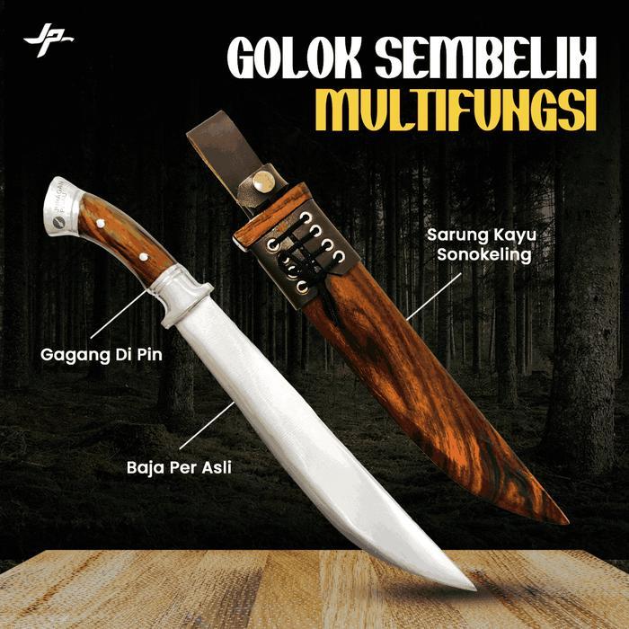 Golsem Baja Golok Sembelih Multifungsi Ki Atep Super Tajam Juragan Pisau Tbk