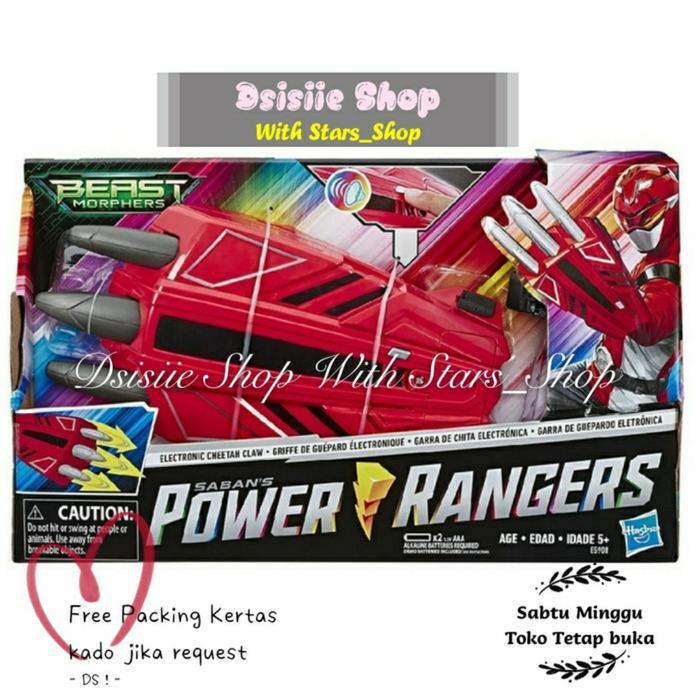 Power Rangers Beast Morphers Electronic Ceetah Claw Original / Mainan