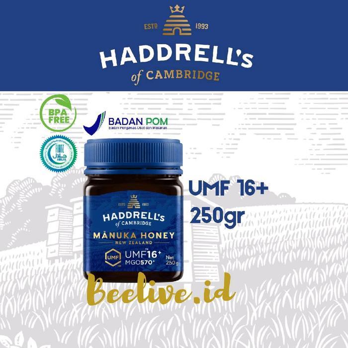Madu Haddrells Manuka Honey UMF 16+ MGO 573+ 250gr (UMF 15+ UP)