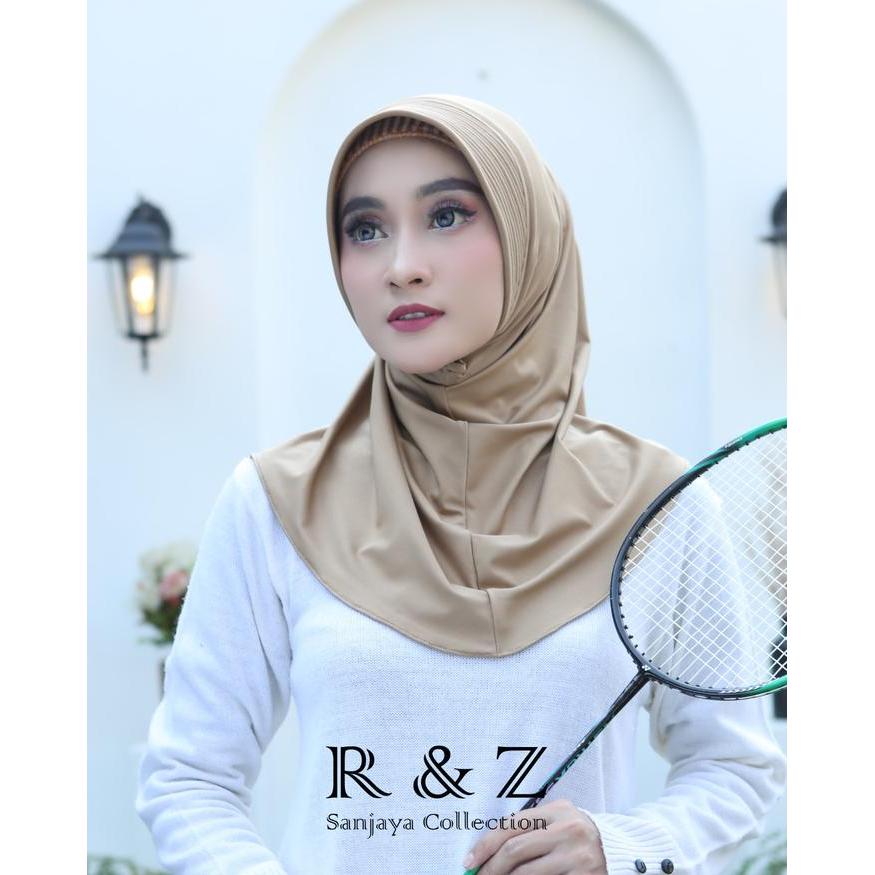 Hijab Instan Bergo Sport Pet Kecil Size S Jersy Spandex Panjang Muslim Kerudung Populer