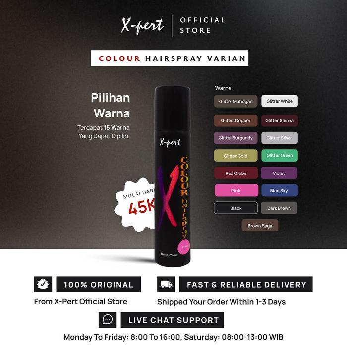 PROMO X-PERT HAIR COLOUR SPRAY X-PERT COLOUR HAIRSPRAY HAIR SPRAY PEWARNA RAMBUT