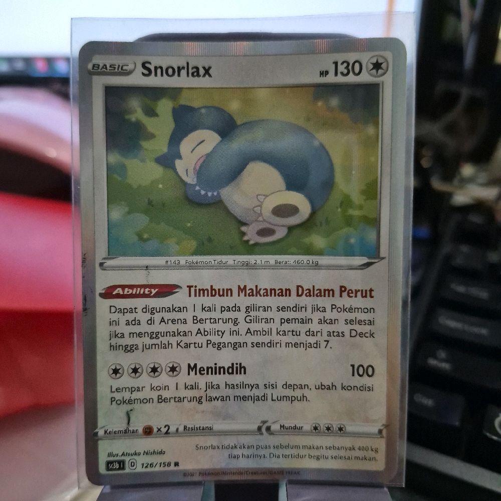 Snorlax R TCG Pokemon Game Kartu Koleksi Indonesia Card Trading Card Game