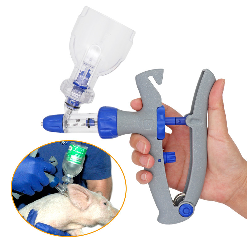 Automatic Continuous Syringe Animal Adjustable Syringe Chicken Bird Poultry Vaccine Injector 10