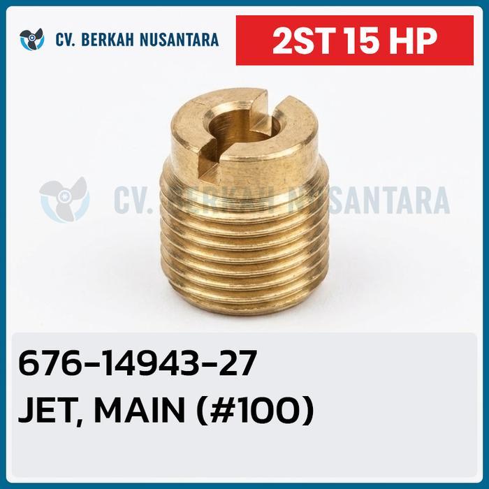 Spuyer Main Jet 100 15HP 15PK Suku Cadang Mesin Tempel Yamaha