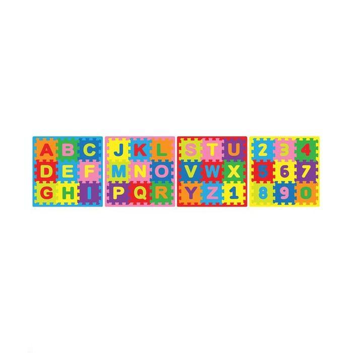 Image Toys Edumat Karpet Matras Evamat Puzzle Tikar Huruf & Angka Medium Karpet Puzzle [4 Lbr]
