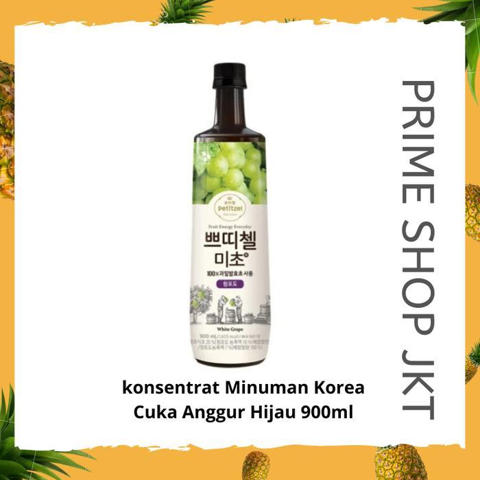 Cj Petitzel Konsentrat Minuma Korea Cuka Anggur Hijau 900Ml Fruit Pasti Promo