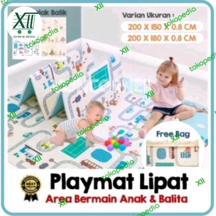 XCLUSiVE PREMiUM BABY PLAYMAT 180X200 KARPET MATRAS LiPAT ANAK
