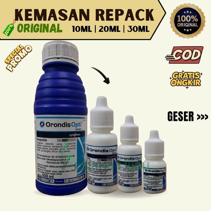Terlaris Fungisida Orondis Opti 6/400Sc Repack 20 Ml 30 Ml 50 Ml - 100% Original Syngenta