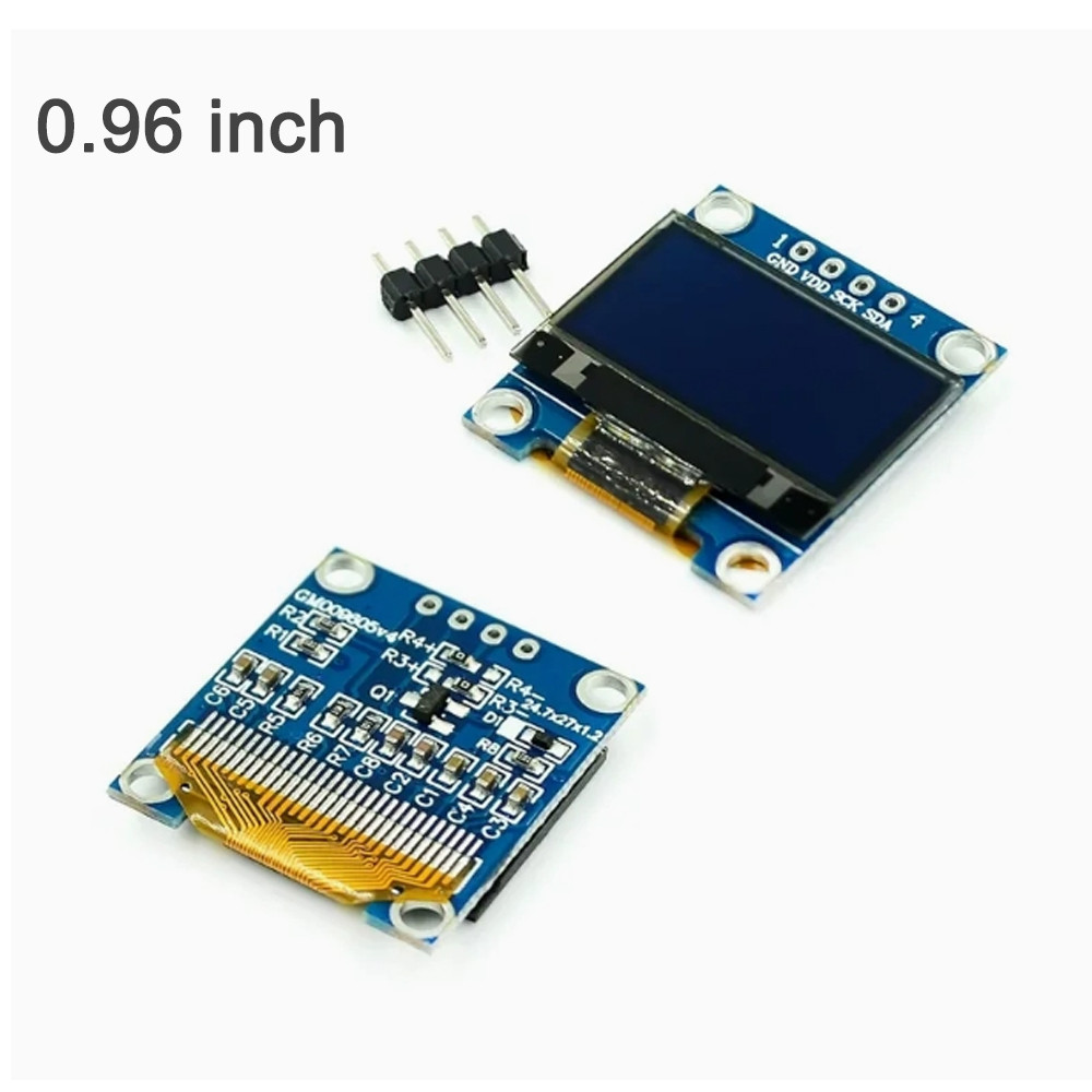 0.91 0.96 1.3 1.54 2.42 INCH IIC SERIAL WHITE BLUE OLED DISPLAY MODULE 128X64 I2C 12864 LCD FOR