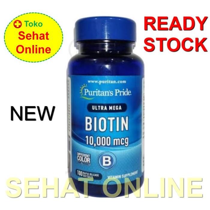 Puritan Biotin 10000 Mcg - 100 Softgels Puritan'S Pride Usa Original