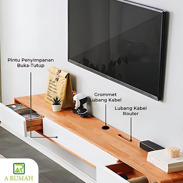 Meja Tv Gantung Minimalis Rak Tv Gantung Minimalis Lemari Tv Dinding Buffet Tv Kayu Furniture