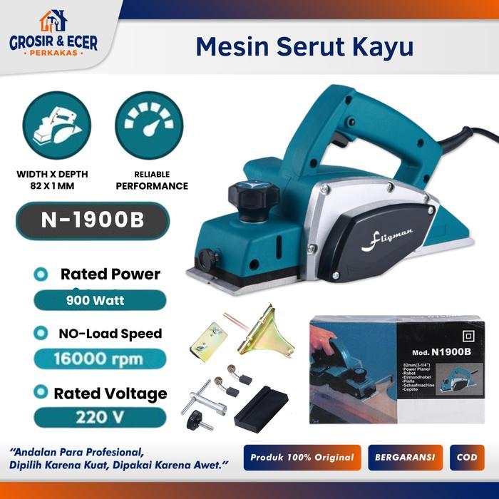 Mesin Serut Kayu Elektrik Electric Wood Planer Machine Ketam sugu kayu listrik Fligman Electric