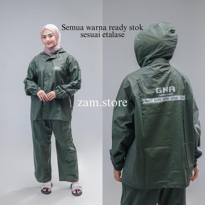COD JAS HUJAN, RAINCOAT Pria dan Wanita Dewasa By GNA Anti Rembes With Flashlight S viral xl