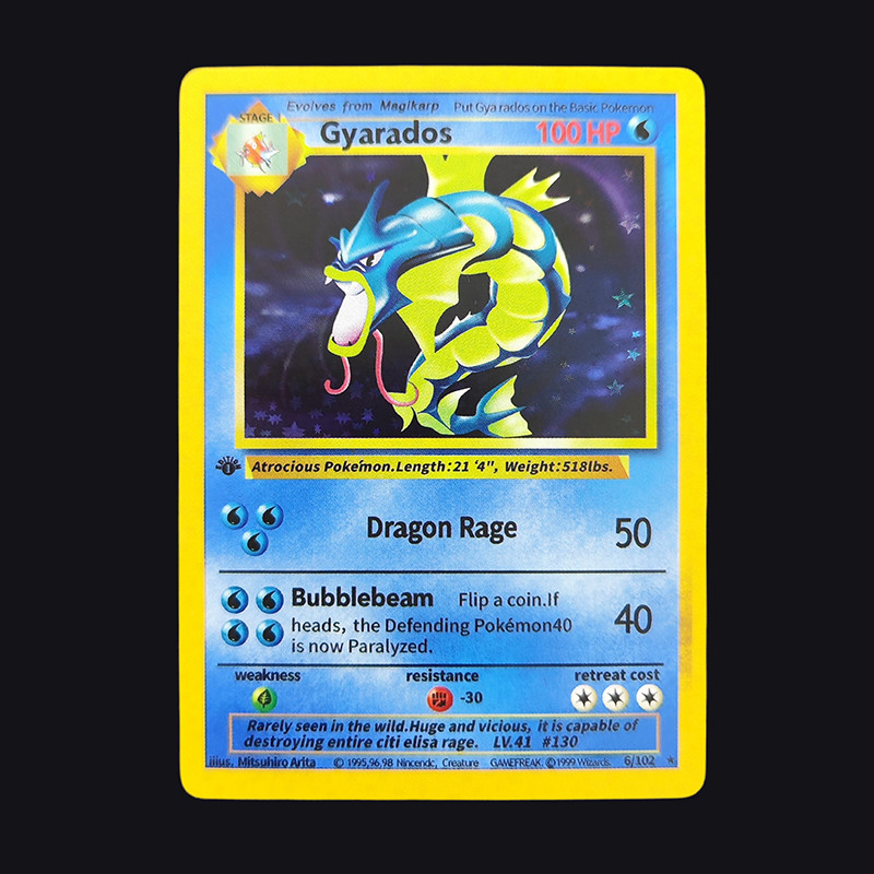 1999 POKEMON English GAME 1ST EDITION Charizard Blastoise Venusaur Holo Anime Game Collection Card