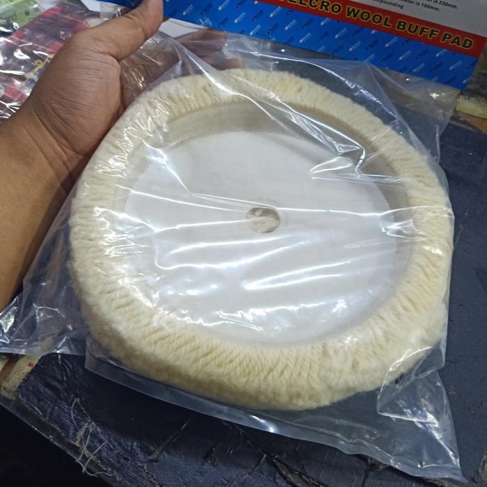 Wool Poles Polish Pad Velcro 7" Buffing pad