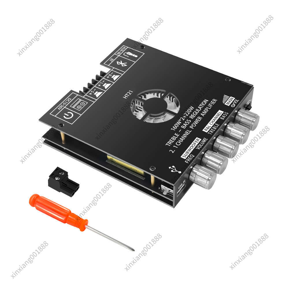 For The HT21 Bluetooth digital power amplifier module with 2.1-channel TDA7498E features neutral