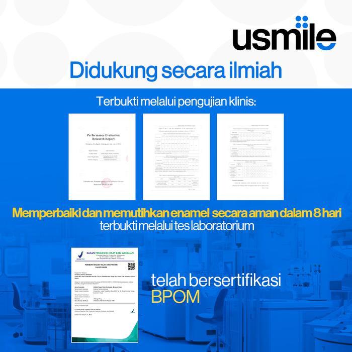 Usmile Pasta Gigi Repair White 100Gr - Whitening Toothpaste & Perbaikan Enamel Pemutih Gigi