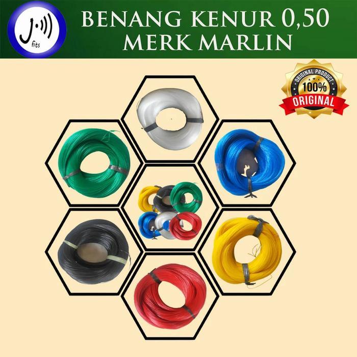 Benang Kenur Marlin 0,50 Mm - 100 Gram [ Dikirim Warna Random Bila Tidak Request Warna ]