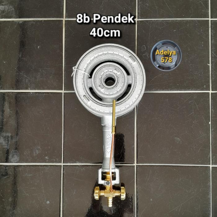 Burner Kompor 8E/8B 1 Pipa Sena Model Pendek