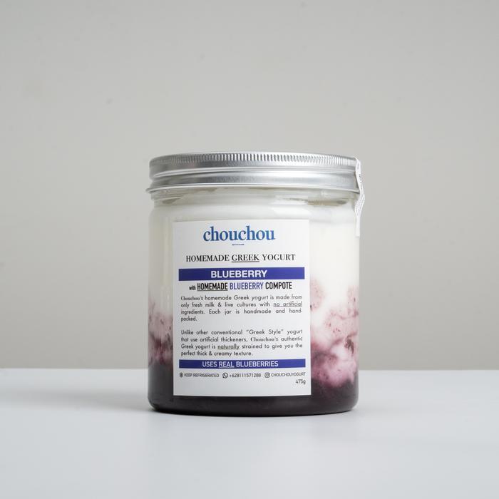 BIGSALE CHOUCHOU GREEK YOGURT BLUEBERRY (LIVE ACTIVE PROBIOTIC) HALAL
