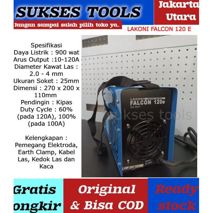 Mesin Las Lakoni Travo Las Falcon 120 E 120E