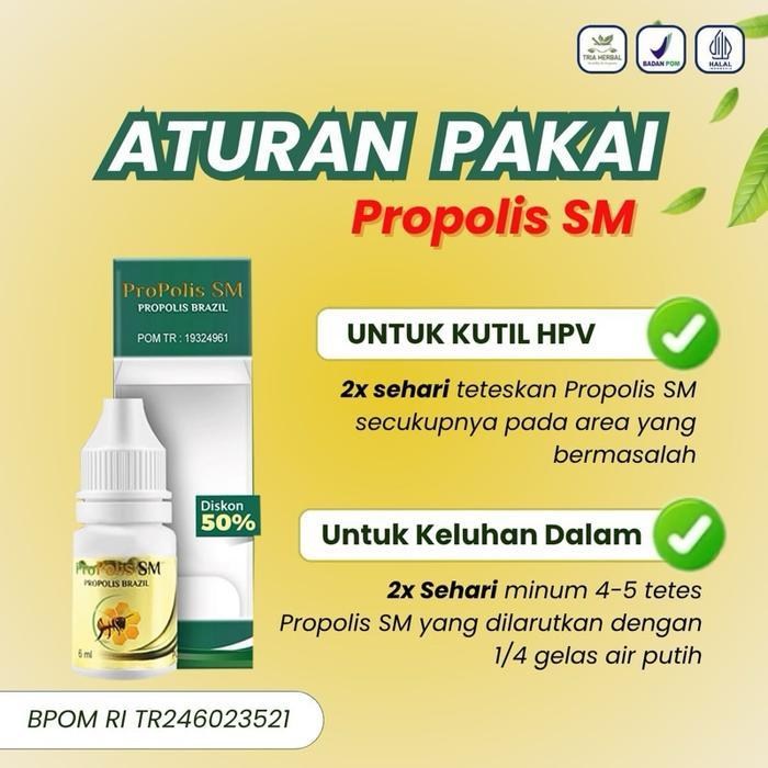 Propolis SM - Kutil Kelamin HPV, Perontok Kutil Kelamin Kutil Anus Pria & Wanita Bintik Benjolan