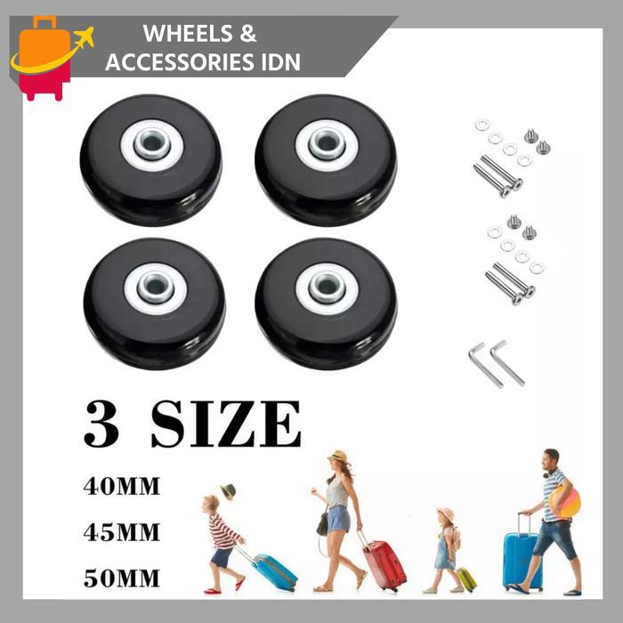 DISKON 4 PIECES RODA KOPER REPLACEMENT SAMSONITE LOJEL DELSEY ANTLER PRESIDEN