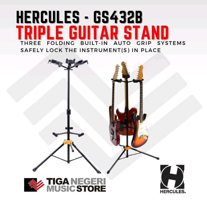 Hercules Gs432B Plus Stand Gitar Triple