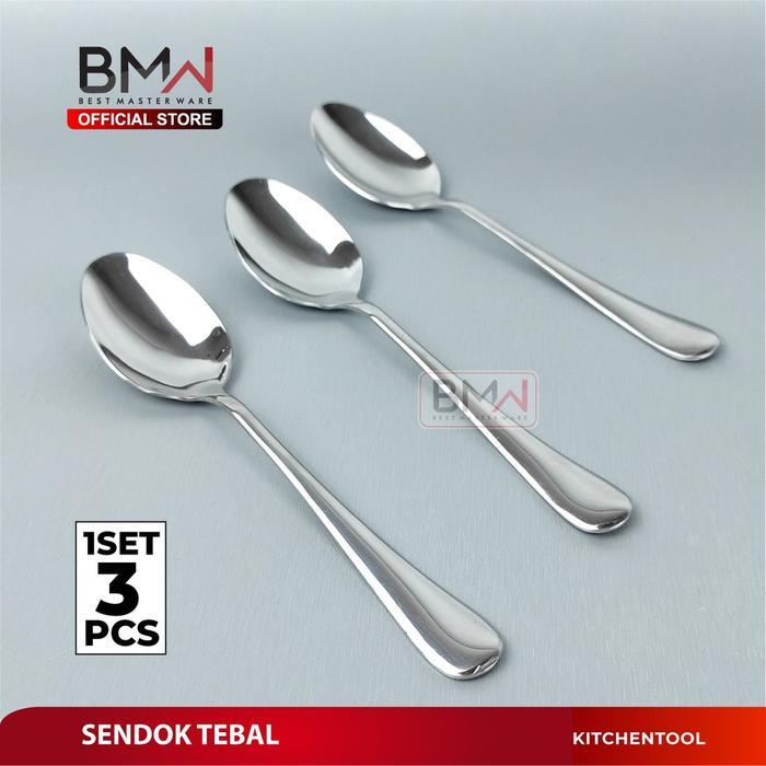 Sendok Makan Stainless Steel Sendok Hotel Restoran Besar dan Tebal