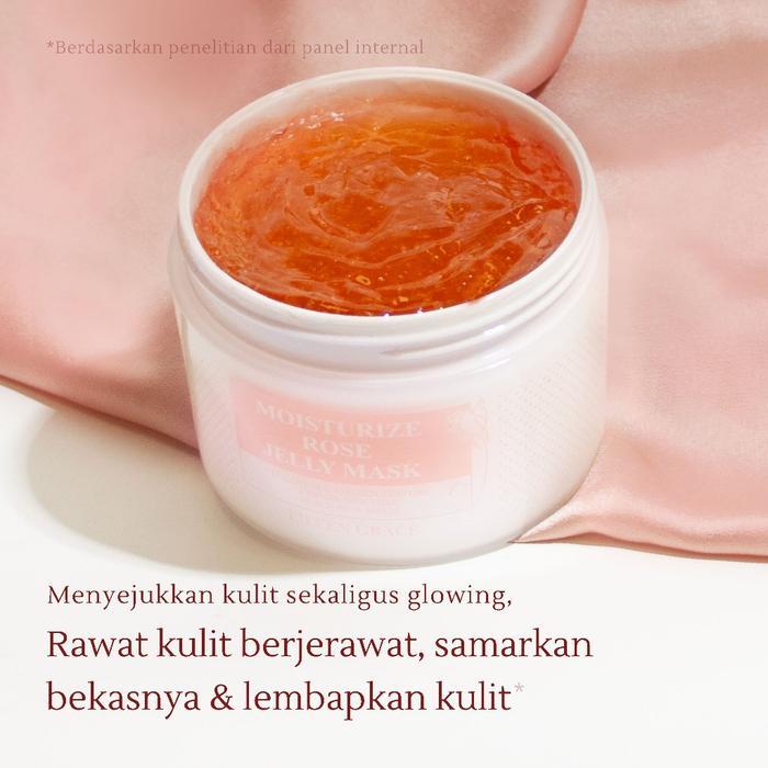 EILEEN GRACE - Moisturize Rose Jelly Mask 300 ml Masker Wajah Jerawat Bruntus Bopeng Bekas Jerawat