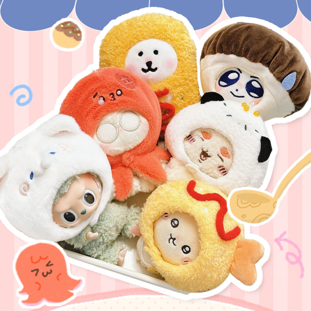 Kanto Cooking Series 10cm doll Clothes doll Bag Pendant Cotton Doll accessory 10cm idol doll