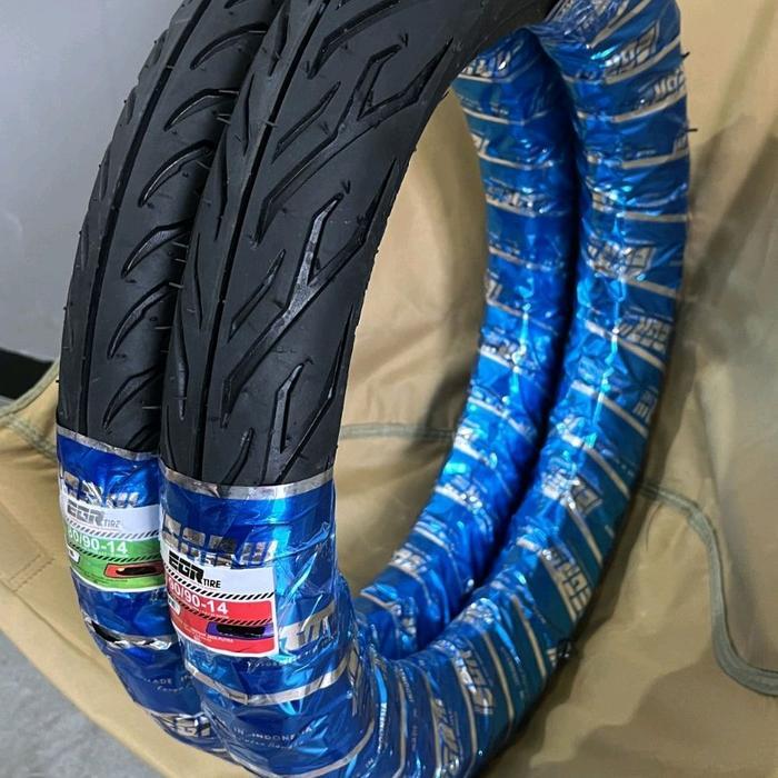 Sepasang ban motor ring 14, non tubles. Motorcycle