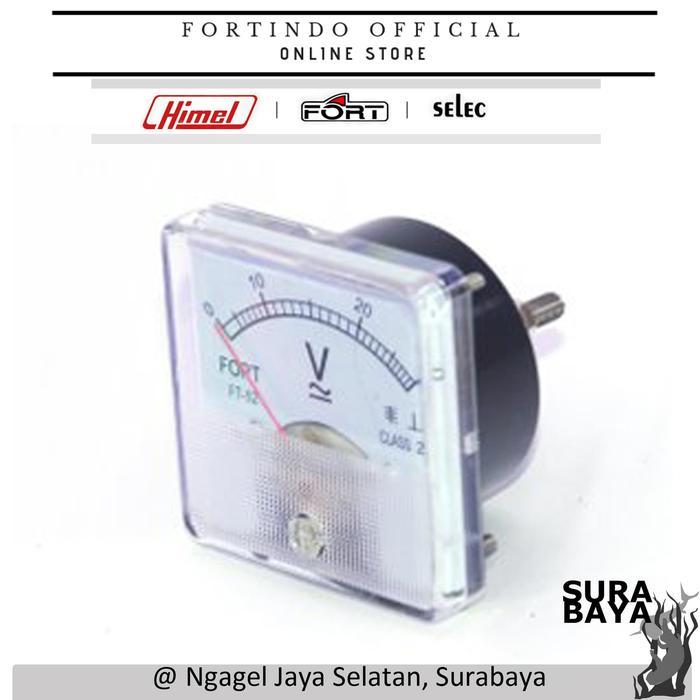 ANALOG VOLT PANEL METER FORT TYPE OB-65V FORT PANEL SURABAYA