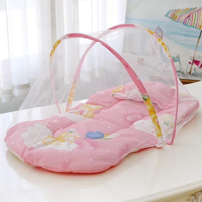 kasur lipat kelambu bayi / kasur kelambu set / tempat tidur bayi