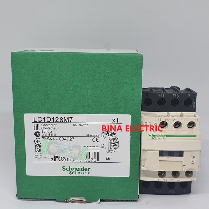 KONTAKTOR / CONTACTOR SCHNEIDER LC1D128 LC1D128M7 4P 25A ORIGINAL