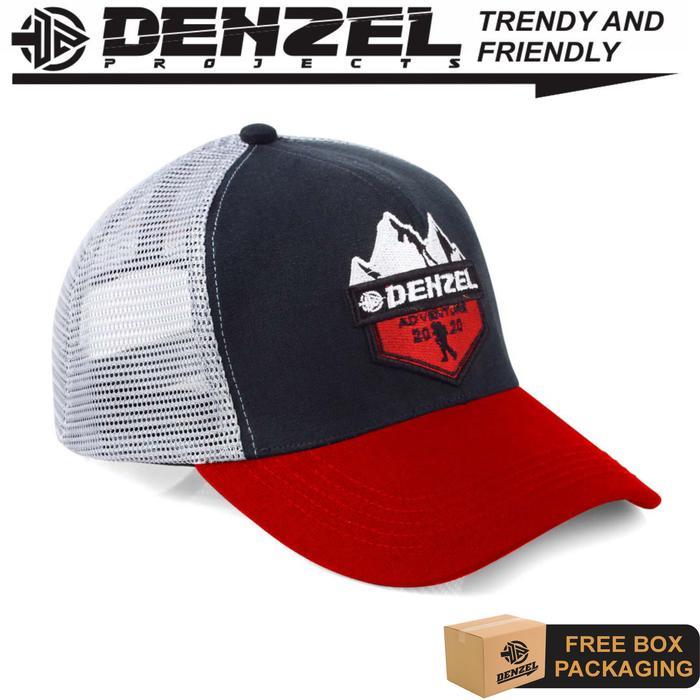 DENZEL ORIGINAL DZ 03 TOPI TRUCKER PRIA ABU - TOPI BASEBALL - TOPI
