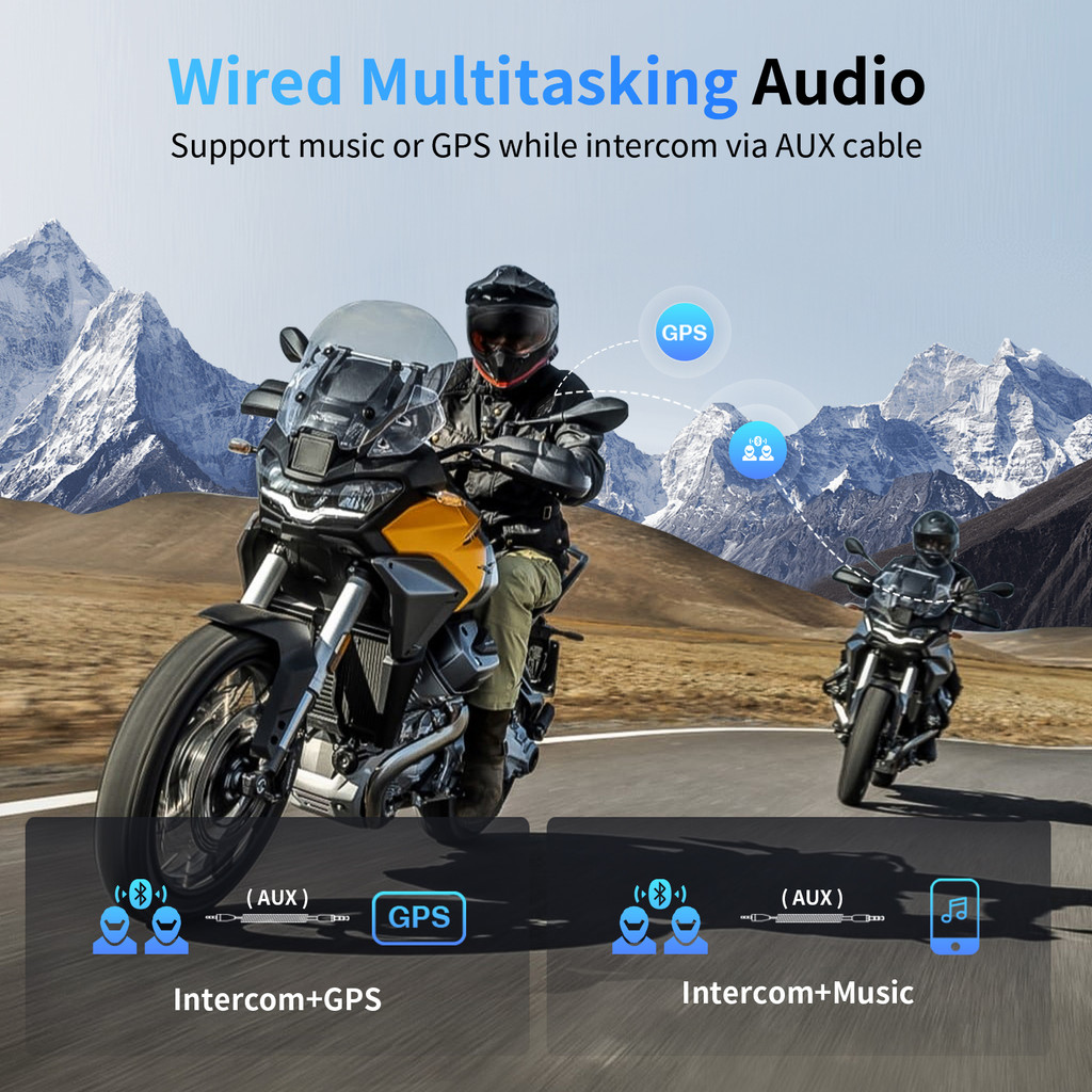 Fodsports M1-S Pro Helmet Intercom Motorcycle Helmet Bluetooth Headset Wireless Interphone 8 Riders
