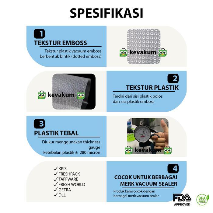 Plastik Vacum Emboss 20X30 Plastic Bag Vacuum Sealer Emboss