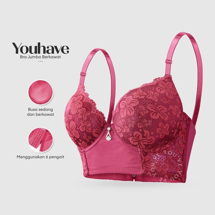 Tally - Bh Bra Wanita Jumbo Bra Wanita Cup C Jumbo Bh Kawat Brokat 100208