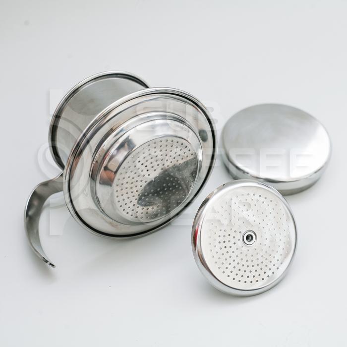 Vietnam Drip Model Ulir Skrup Stainless Steel Tebal Kualitas Premium Kopi Dripper Vietnam Dripper