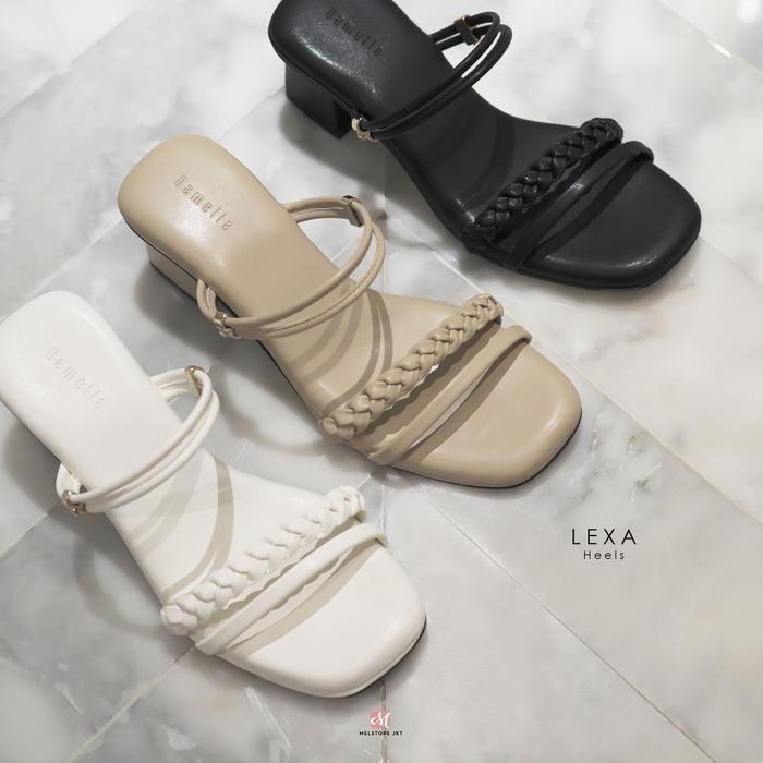 DAMELIA MELSTORE JKT LEXA HEELS WANITA SANDAL WANITA HAK TAHU 5 CM ORIGINAL QUALITY