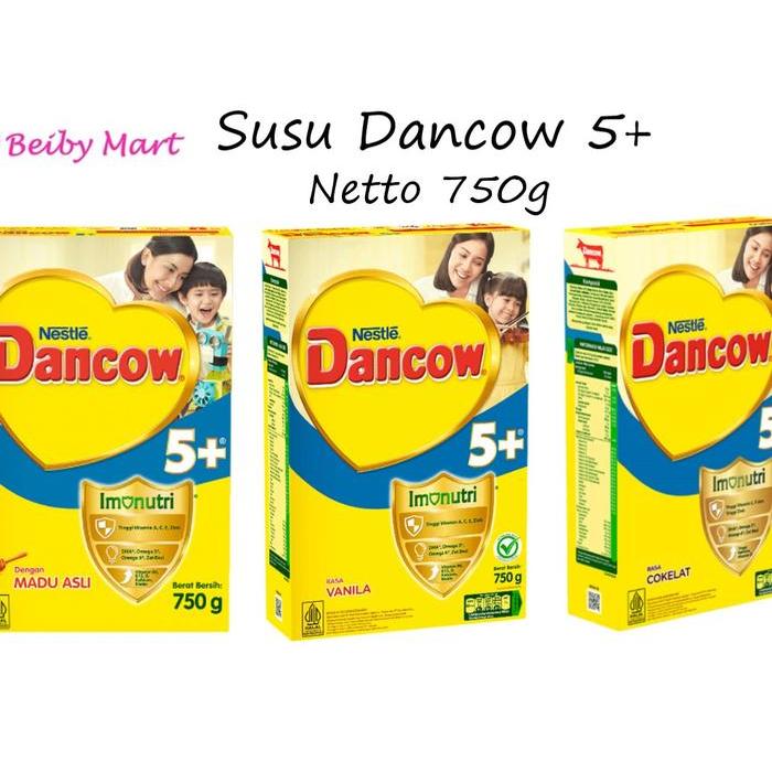 Ready Dancow Susu Tahap 5+ Rasa Vanila Madu Coklat 750 Gram Untuk Anak Usia 5 Tahun Ke Atas