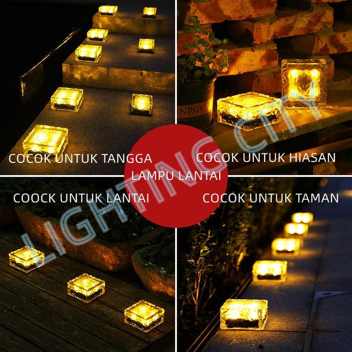 Terlaris LAMPU LANTAI SOLAR TENAGA SURYA MINIMALIS STYLE BATU LAMPU TANGGA SALE