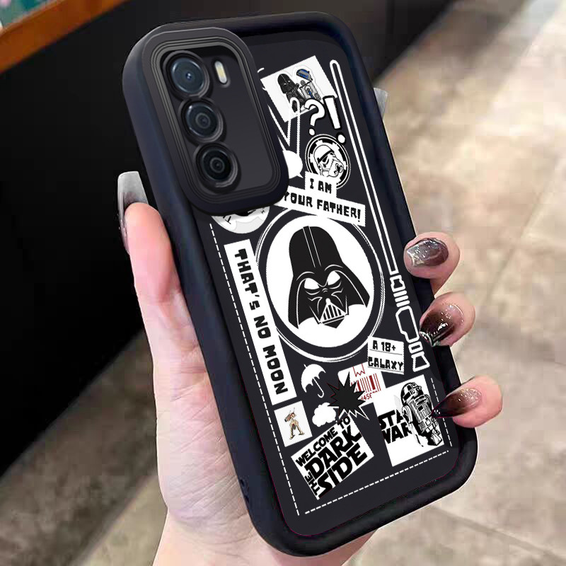 Casing Hp untuk OPPO A16 A16s A54s Case Motif Star Wars That's No Moon Kasing silikon Cesing Softcas